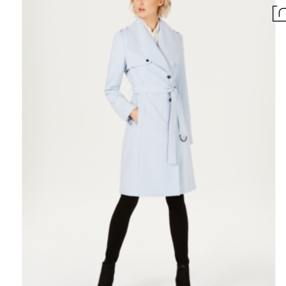Calvin Klein Jackets & Blazers - Calvin Klein Belted Wrap Trench Coat